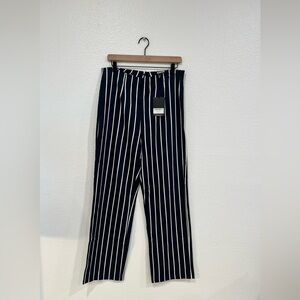 NWT Reformation Navy and White Striped Women's Pants